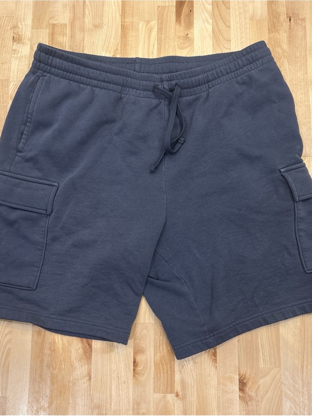 Tek Gear Ultra Soft Fleece Men's L Drawstring Cargo Shorts Gray